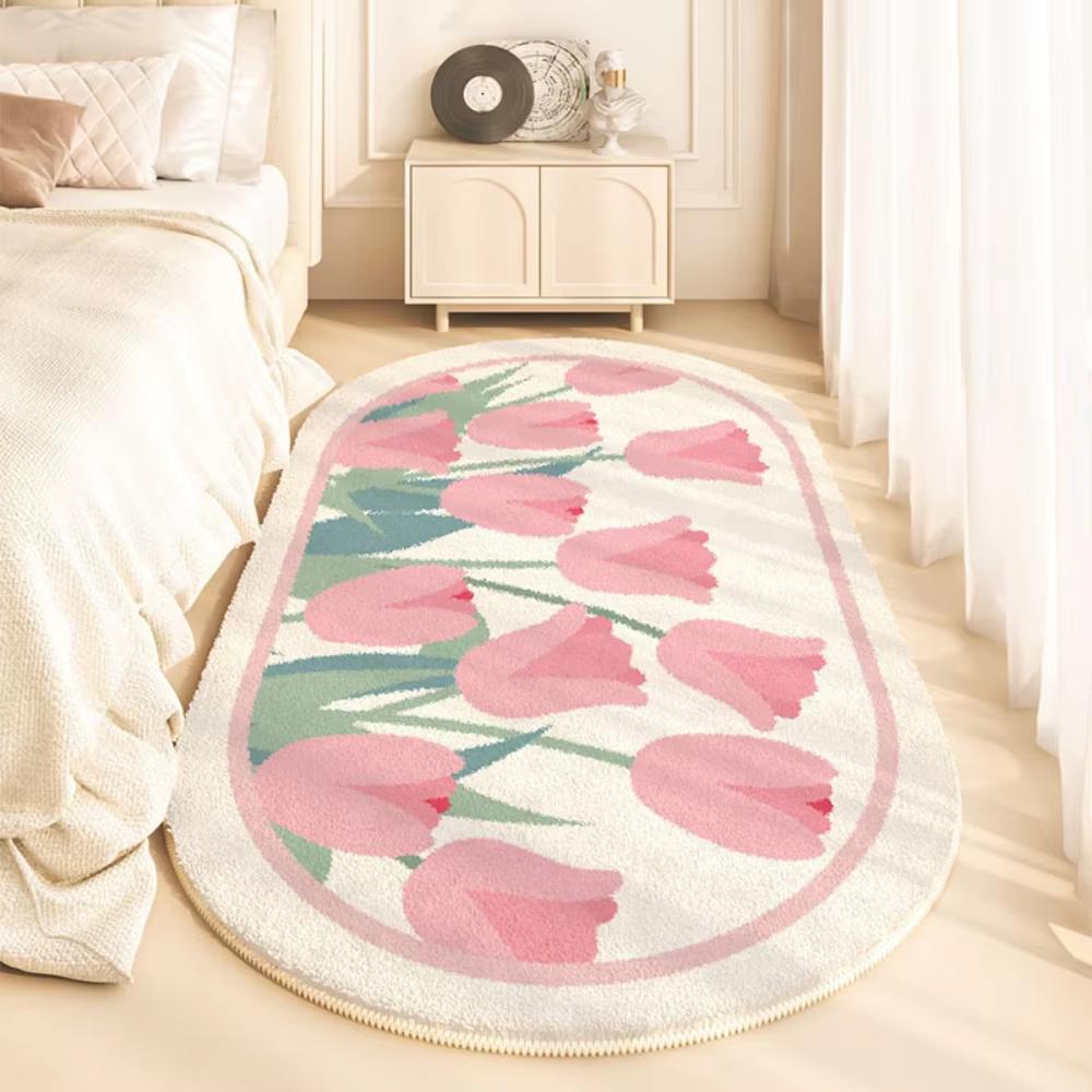 Beautiful Garden Cute Rabbit Carpet Bedroom Bedside Blanket Soft Floor Mat Rug Live Room Doormat Welcome Mat Home Decorat
