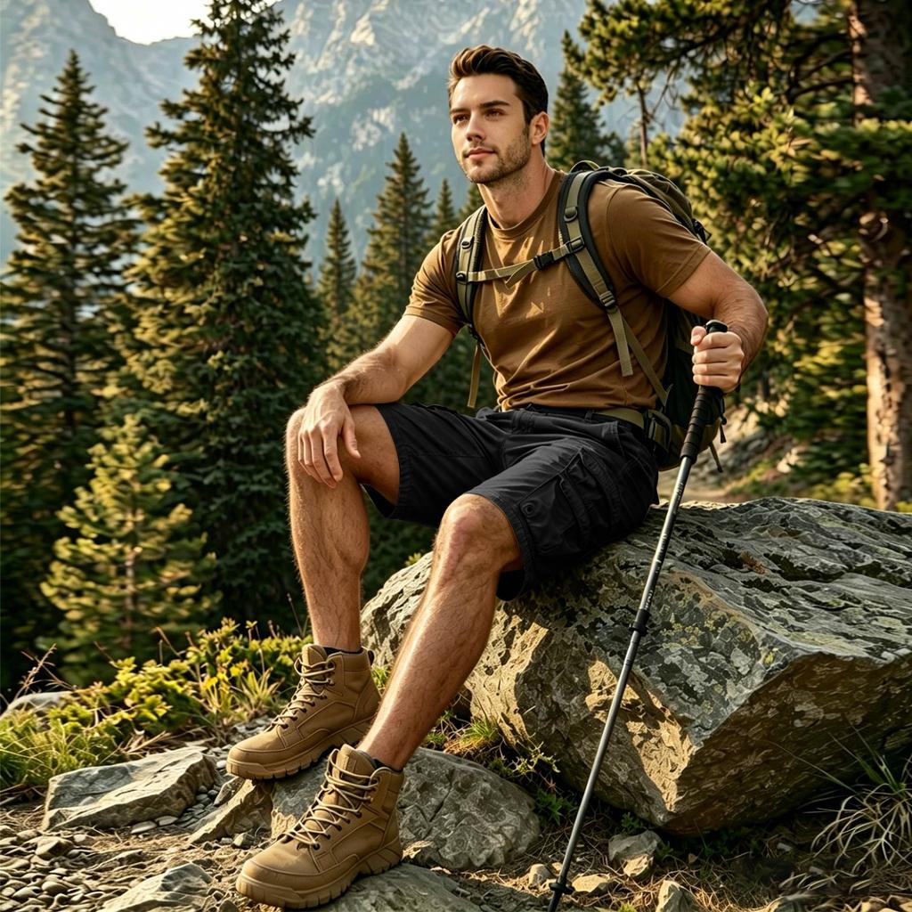 Herren Cargo-Shorts mit großen Taschen Klassische Passform Mehrere Taschen Utility-Shorts Entspannte Passform Freizeit-Shorts für Herren