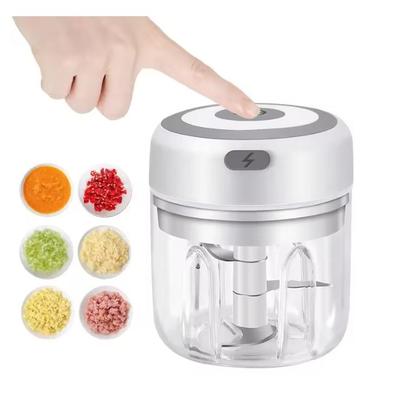 250ML Electric Garlic Grinder Household Multifunctional Meat Grinder Wireless Portable Mixer for Baby Food Processo