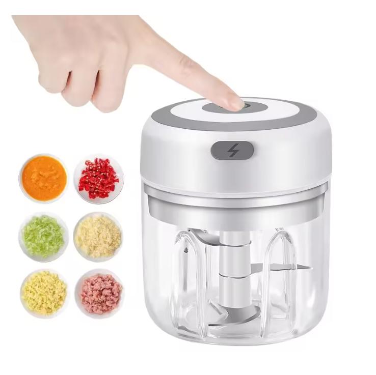 250ML Electric Garlic Grinder Household Multifunctional Meat Grinder Wireless Portable Mixer for Baby Food Processo