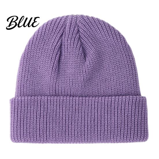 Fashionable Versatile Beanies Cap Windproof Hat Warm Winter Knitted for Kids Solid Color No Scratch
