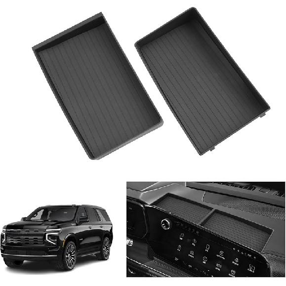 LUWU 2025 2026 Traverse Dashboard Storage Tray Compatible With 2024 2025 2026 Chevrolet Traverse Accessories Behind Screen Organizer 2025 2026
