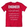 Engineer T Shirt Mens Funny Producer Shirts Retro Tee