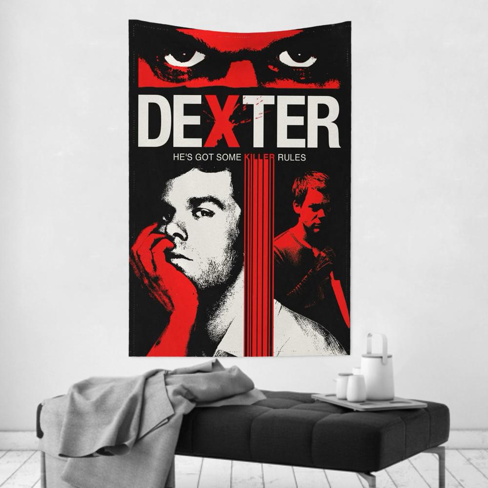 DDexters Movie Morgan Tapestry Room Decor Wall Cloth Party Hanging Background Room Decor Baby Room