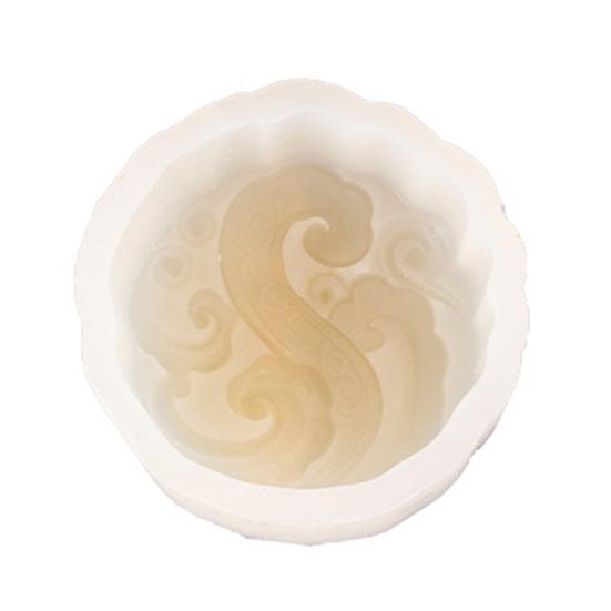 Auspicious Cloud Mooncake Silicone Mountain Mooncake Mung Mold for Peach Bean Cake Chinese B