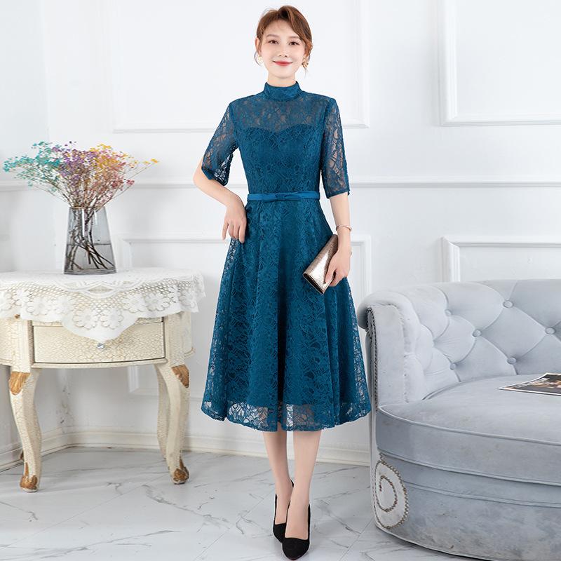 

eBay new black long elegant host party evening dress slim and thin XXXL темно-синього кольору