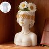 Flexible Silicone Masked Lady Planter Mold For Resin Casting Jewelry Organiser And Succulent Plant Pots Crafting Tool