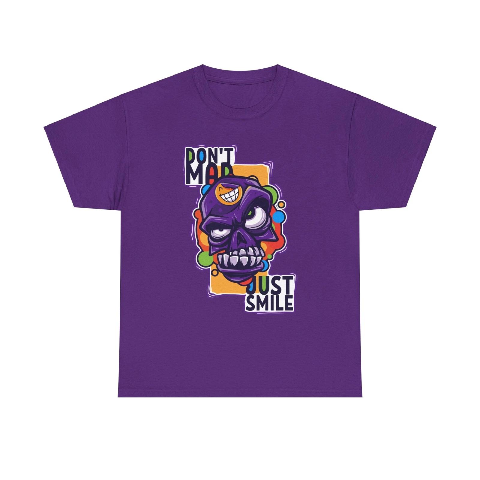 Don t Mad Just Smile Tee, Unisex T-Shirt, Positive Vibes Shirt, Graphic Tee, 3XL