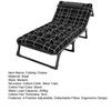 Campingliege Verstellbare 4-Positionen Erwachsene Liege Klappliege mit Kissen Outdoor Liegestuhl Schlafliege Bett