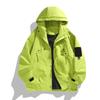 Spring and autumn three-proof loose mountain outdoor jacket men's windproof waterproof tide brand tooling hooded single punch jacket
