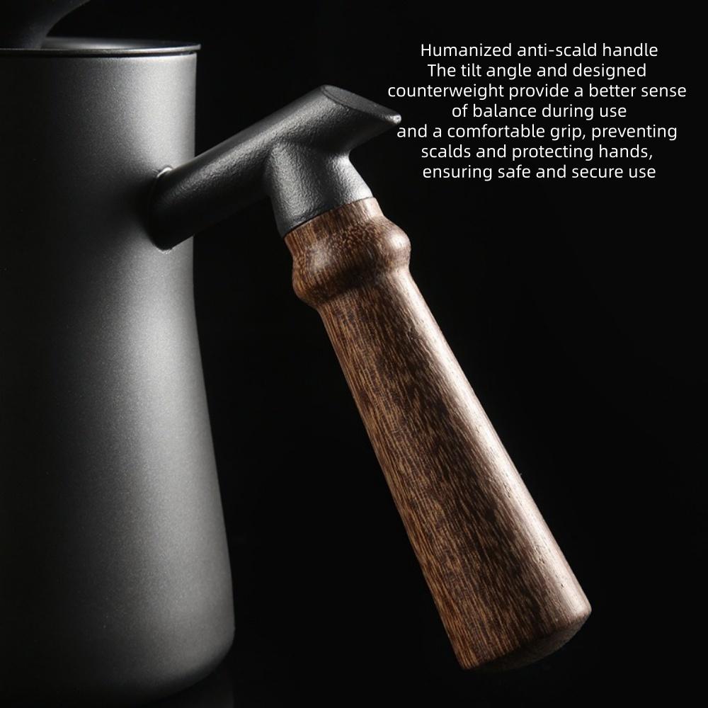 Mini Stainless Steel Coffee Pour-Over Kettle Teflon, Long Thin Spout with Temp Control for Drip/Filter Coffee Barista/Home KFS-030