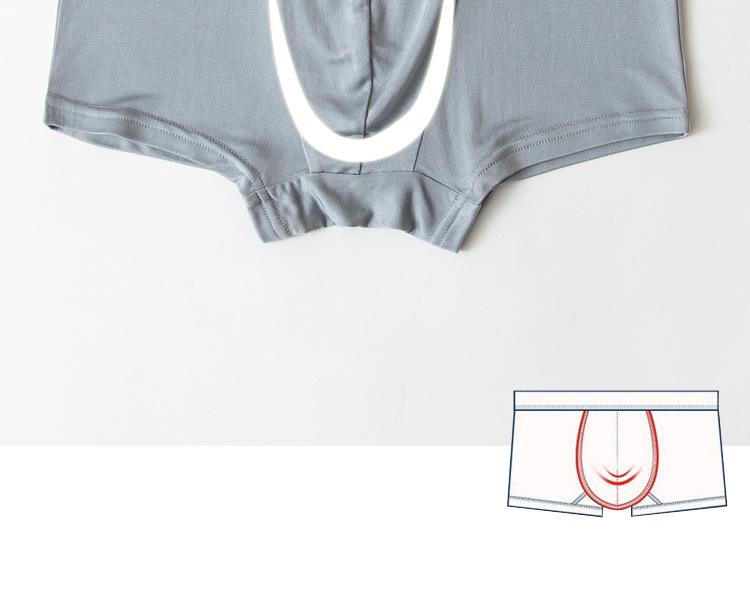 Men's Plain Silk Seamless Sport Boxer Briefs - Breathable Mulberry Silk, Elastic Fit, Thin Summer Style