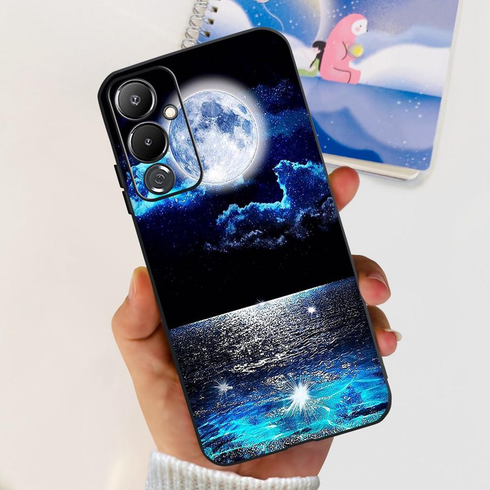 For Tecno Pova 4 / Pova 4 Pro Case Back Cover Skull Dragon Cool Style Cartoon Coques Soft Black Silicone Bumper For LG7n LG8n