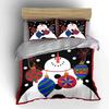 Snowman with Christmas Ornaments Bedding Duvet Cover Set Duvet Cover Pillowcases  (1*Duvet Cover 2*Pillowcases, Without Duvet Insert)