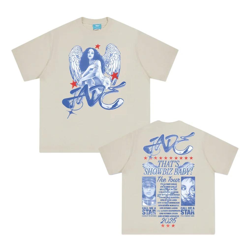 Jade Thirlwall T-Shirt THAT'S SHOWBIZ BABY! THE TOUR DATEBACK TEE Summer High Quality T-shirt Plus Size Unisex Best Selling top
