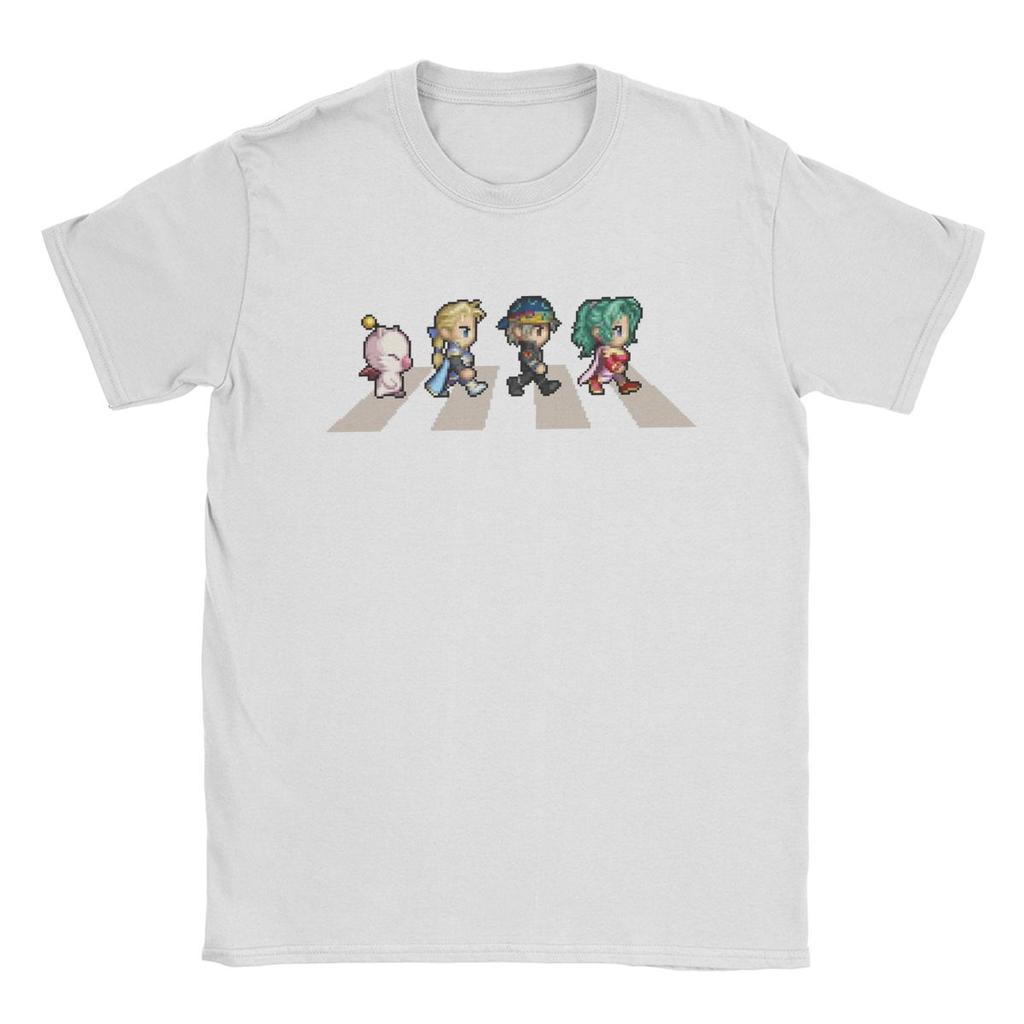 Final Fantasy 6 Abbey Road T Shirts Men's Cotton Casual T-Shirts O Neck Tee Shirt Short Sleeve Tops Birthday Gift