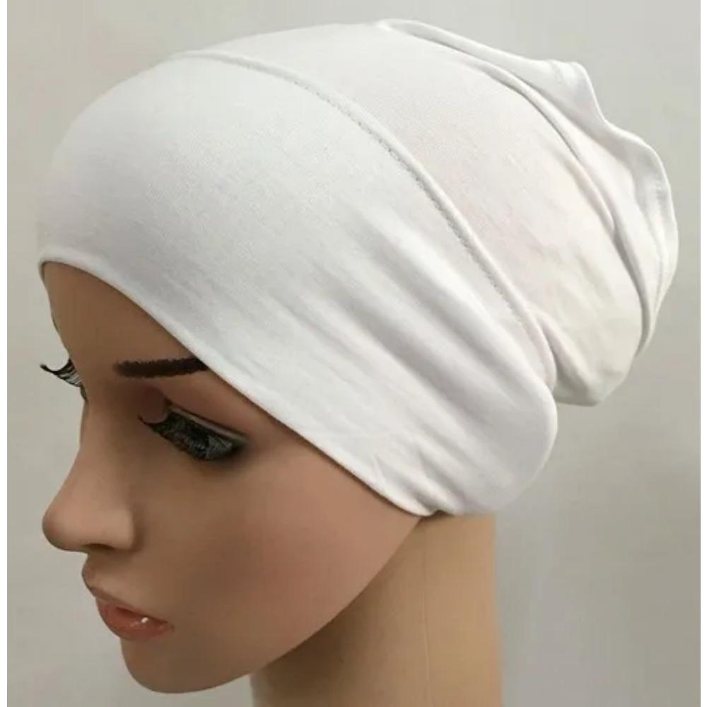Soft Modal Inner Hijab Caps Muslim Stretch Turban Cap Islamic Underscarf Bonnet Hat Female Headband Turbante Mujer 2020