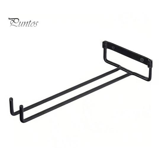 Wall Mounted Cup Storage Wine Glass Holder, Hanging Stemware Racks, Holder Modern Glassware Display Hangers Under Cabinet, Wire Racks for Bar Kitchen