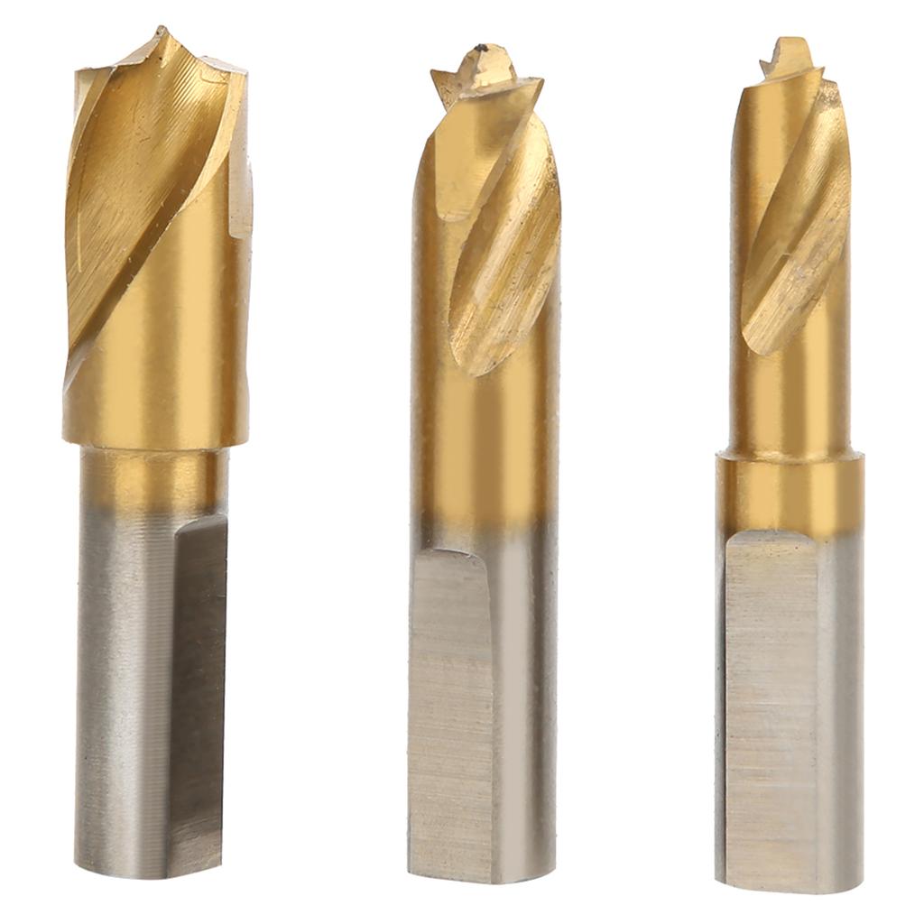 3Pcs HSS CO Cobalt Spot Weld Drill Bit Set Kit Weld Cutter Cutting  Accessories 14in 516in 38in