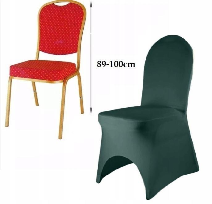 Green Banquet Chair Cover, Elastic, Premium