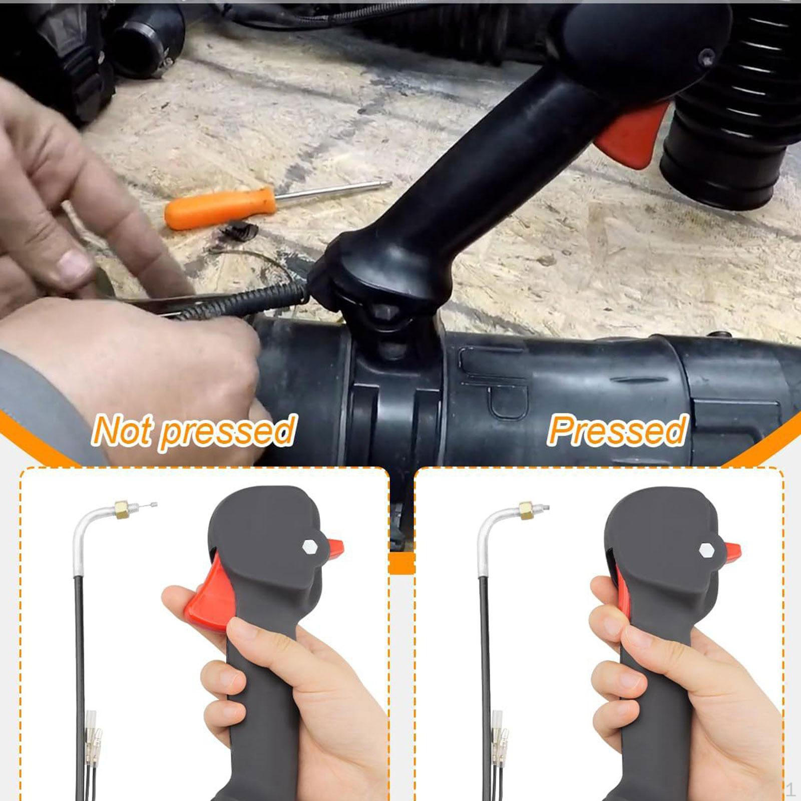 

Throttle Control Lever 577241201 Attachment Professional Replace Parts Accessories Black for Right