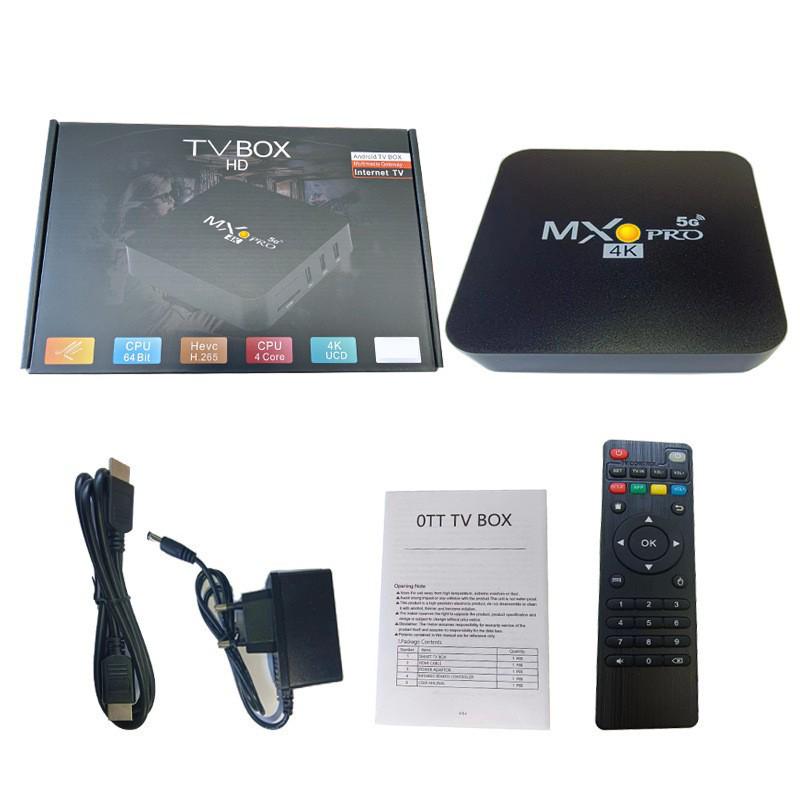 MX0 PRO 4K HD 5G Dual-Band Set-Top Box with Infrared WiFi