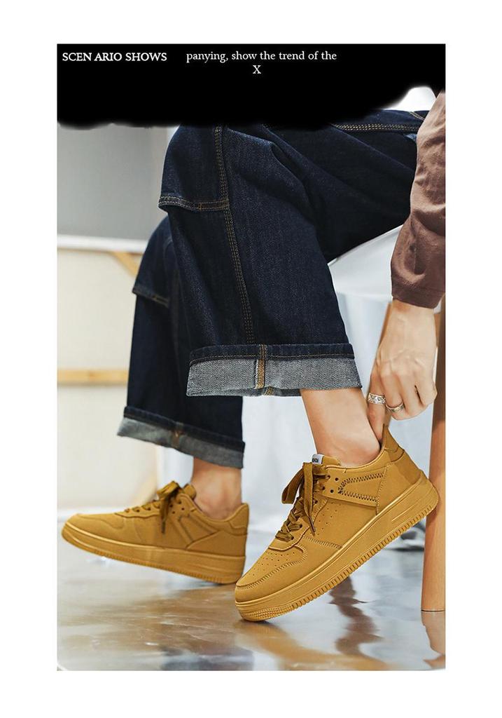 2026 Men's Spring Breathable Low-Top Skate Shoes - Versatile White Casual Trendy Sneakers
