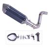 Slip On Motorcycle Exhaust Muffler Full System Middle Link Pipe  For KTM DUKE 125 150 200 390 2012-2016