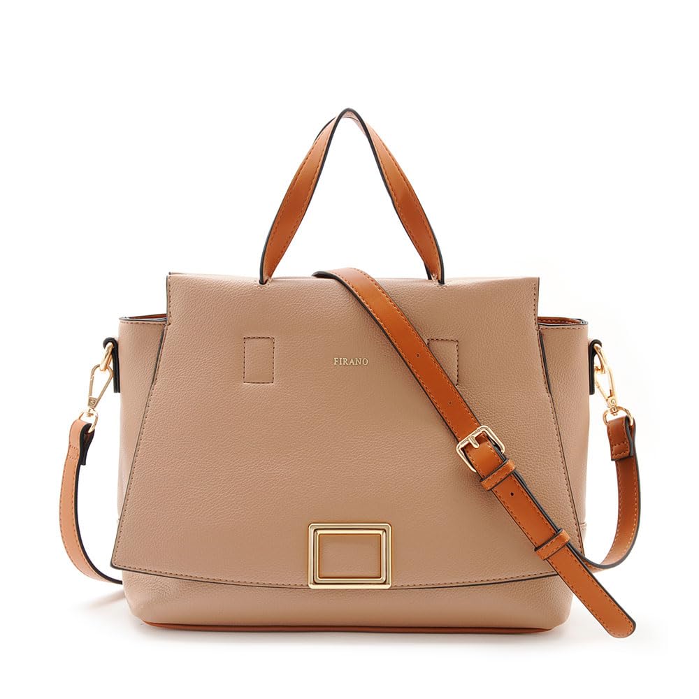 

Filano Women s Square Flap Handbag, Featured in STORY Magazine, Gift, Commuter Bag, 302964, Mocha