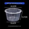 Handun Disposable Round Takeaway Bowls with Lids