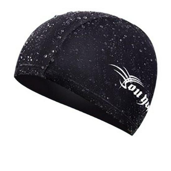 Floral Solid Color Swim Cap - Comfortable, Non-Tightening, Fashionable, Unisex for Adults & Kids