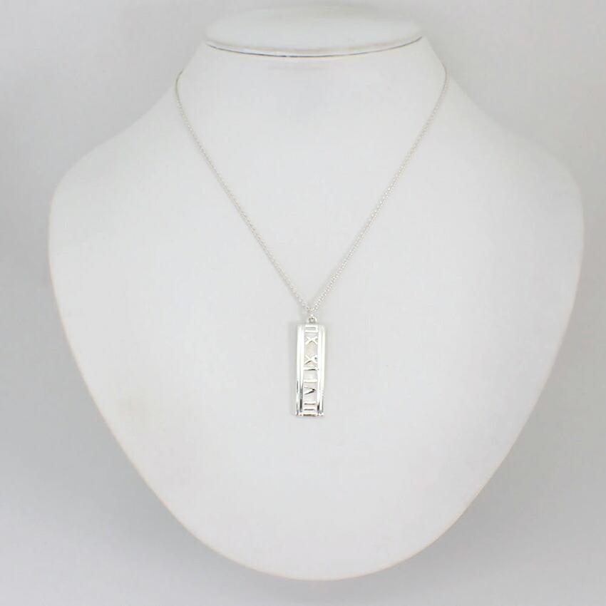 [Used] TIFFANY 925 Atlas Bar Pendant/Necklace/g517-32