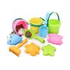 Kids Beach Toy Set Sand Bucket Baby Digging Tools Shovel Rake Soft Rubber Bath Water Play Outdoor Summer Fun