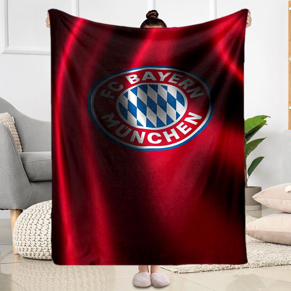 Bayern Munich Blanket Comfortable Perfect for Office Office Chair Bedding All-Season Use Modern Style Best Holiday Gift for Friends Family