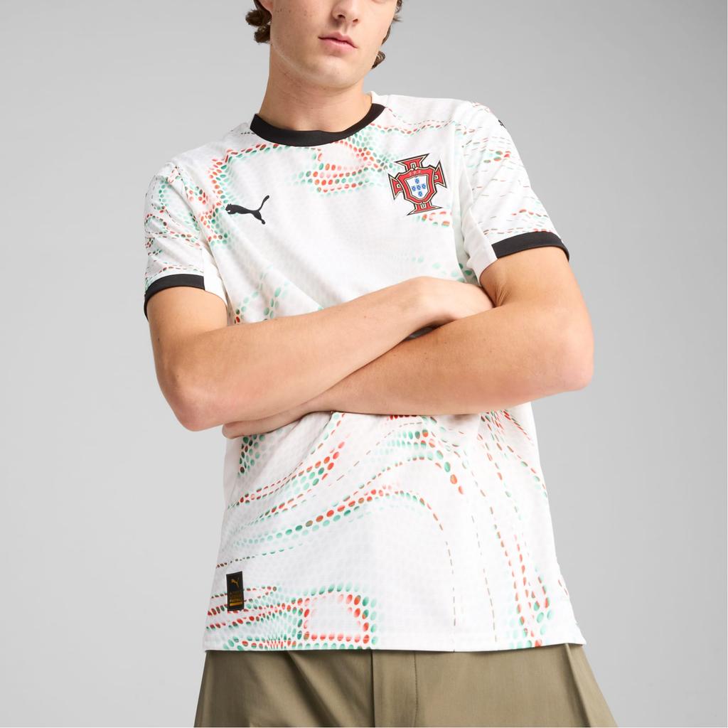 Puma X FPF Collaboration Away Portugal Jersey 2025 Brand Logo Crew Neck Comfortable Short Sleeve Football Shirt Men Jersey White 77920904