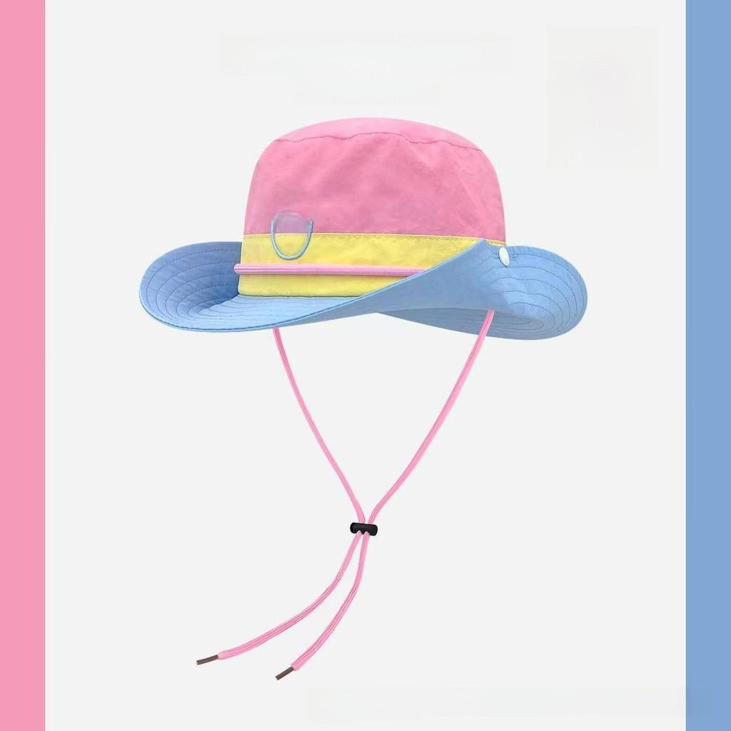 Style Vintage Patchwork Fisherman Hat With Sun Protection For Outdoor Activities