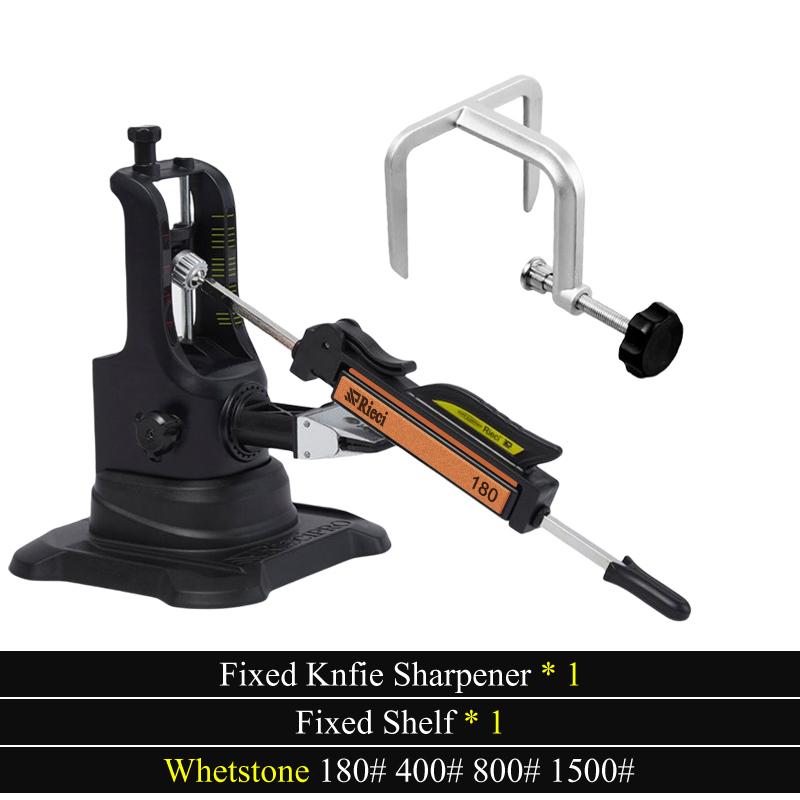 Kitchen Fixed Knife Sharpener Professional Sharpener for Knives Diamond Stone Polishing Precision Adjusted from 15-30 degrees