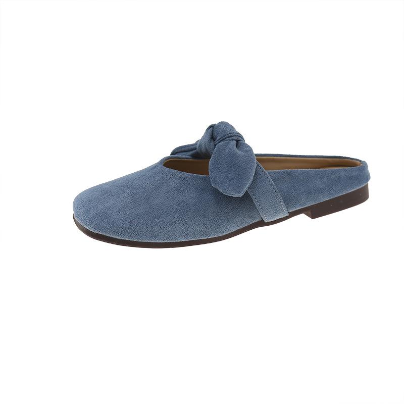 

Spring and summer 2025 new casual cool slippers women s flat-bottomed one-pedal bag head beanie shoes soft-soled casual slippers 40