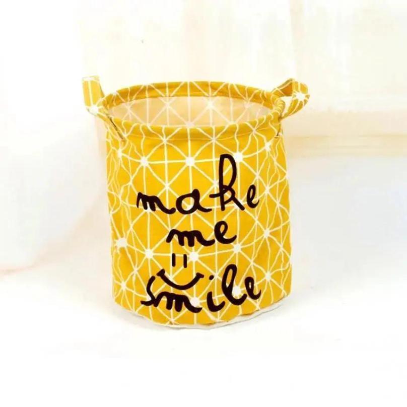 1 Pcs Cotton And Linen Cloth Art Laundry Basket Environmental Protection Picnic Basket Toy Classification Basket Storage