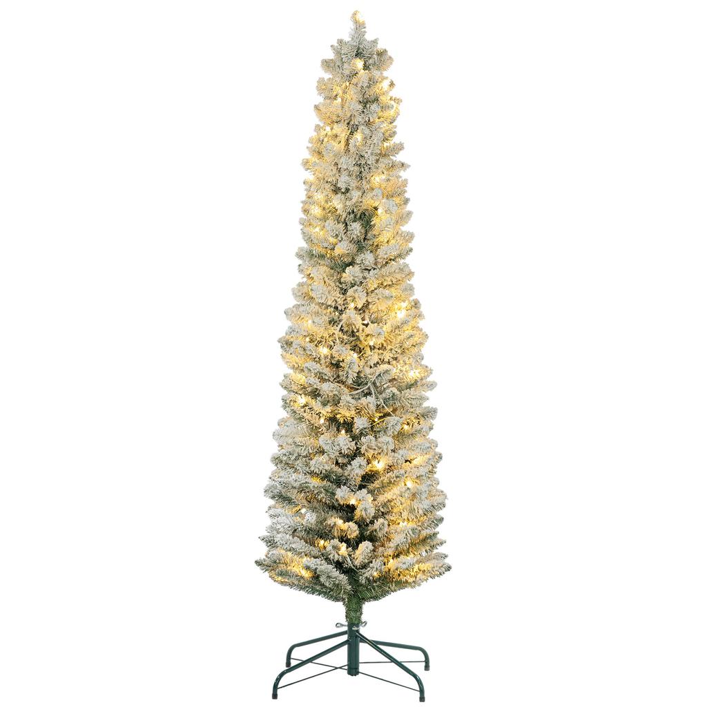 Christmas Tree 180 cm, LED Light Chain, Artificial, Flame-Retardant, Metal Base, Green