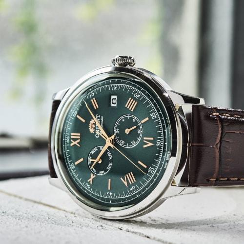 Orient Bambino Automatic Watch Mechanical Automatic Domestic Manufacturer Warranty RN-AK0703E Men's Green