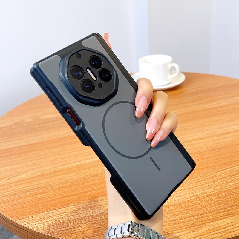 Skin Feel For HuaWei Mate XT XTs Phone Case Magnetic Wireless Charger Foldable Shockproof Hinge Protective Back Cover