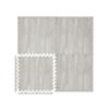 X-Star 4Pc Foam Mat 60X60Cm-Grey Wood