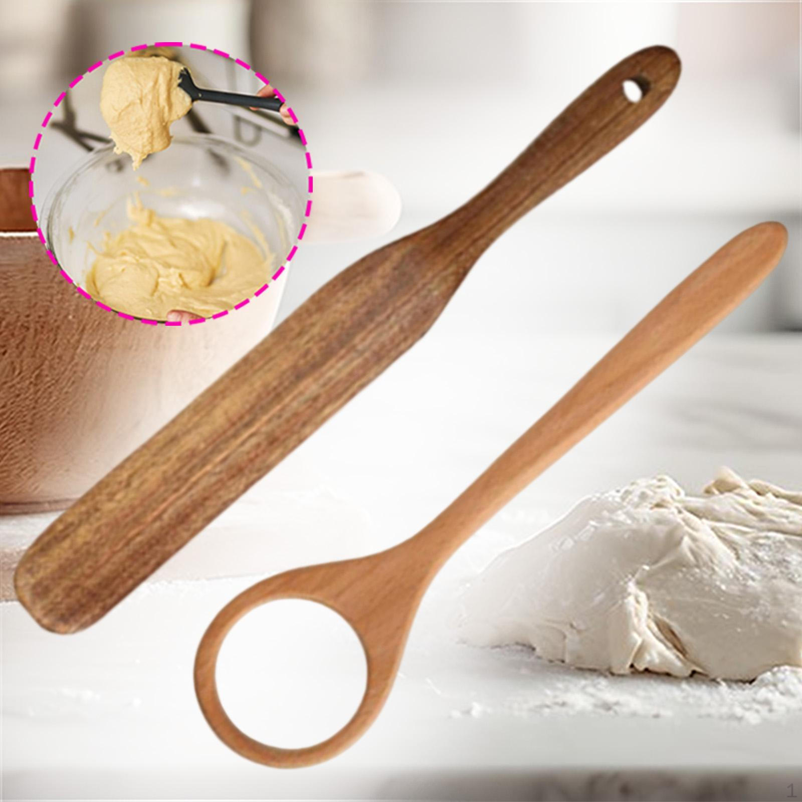 

Лопатка плоская для перемешивания теста, стейков, многофункциональный венчик, деревянная лопатка для взбивания, смешивания, жарки, переворачивания C