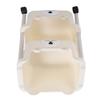 Storage Cart with Caster Wheels High Capacity Rolling Trolley Cart for Bathroom Kitchen Classroom Narrow Places