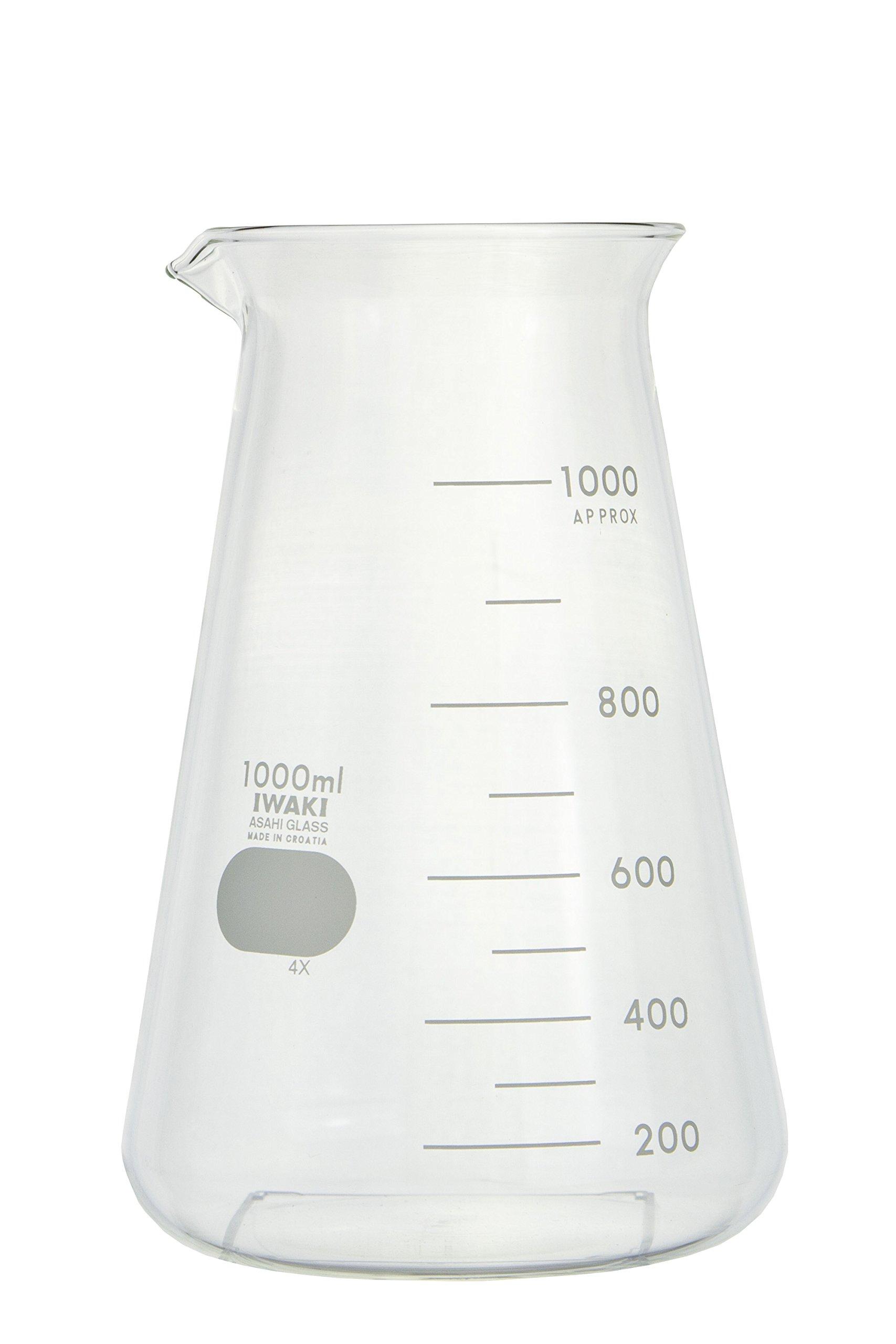 

IWAKI Conical Beaker, 1000mL, 1 pc., 1080BK1000R