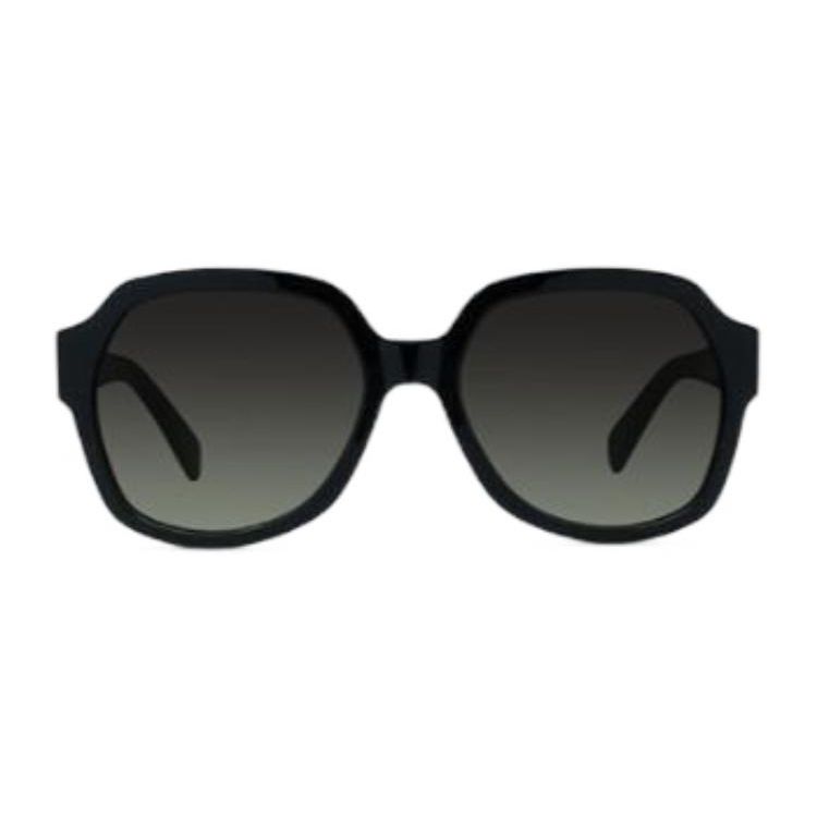 Celine Irregular Shaped Frame Sunglasses Women Sunglasses Black CL40189I-01F