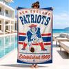 Patriots Team Spirit Beach Towel, Quick-drying, Easy to Care for, Suitable for Both Fitness and Beach Vacations,Sports Essential