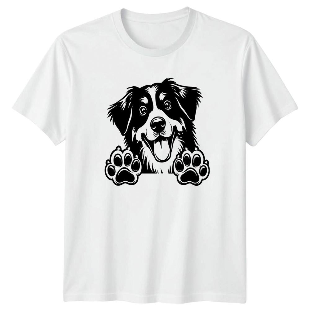 Happy Dog Paws Dogs Animals Unisexs TShirt Unisexs Tee Graphic Unisex Top S