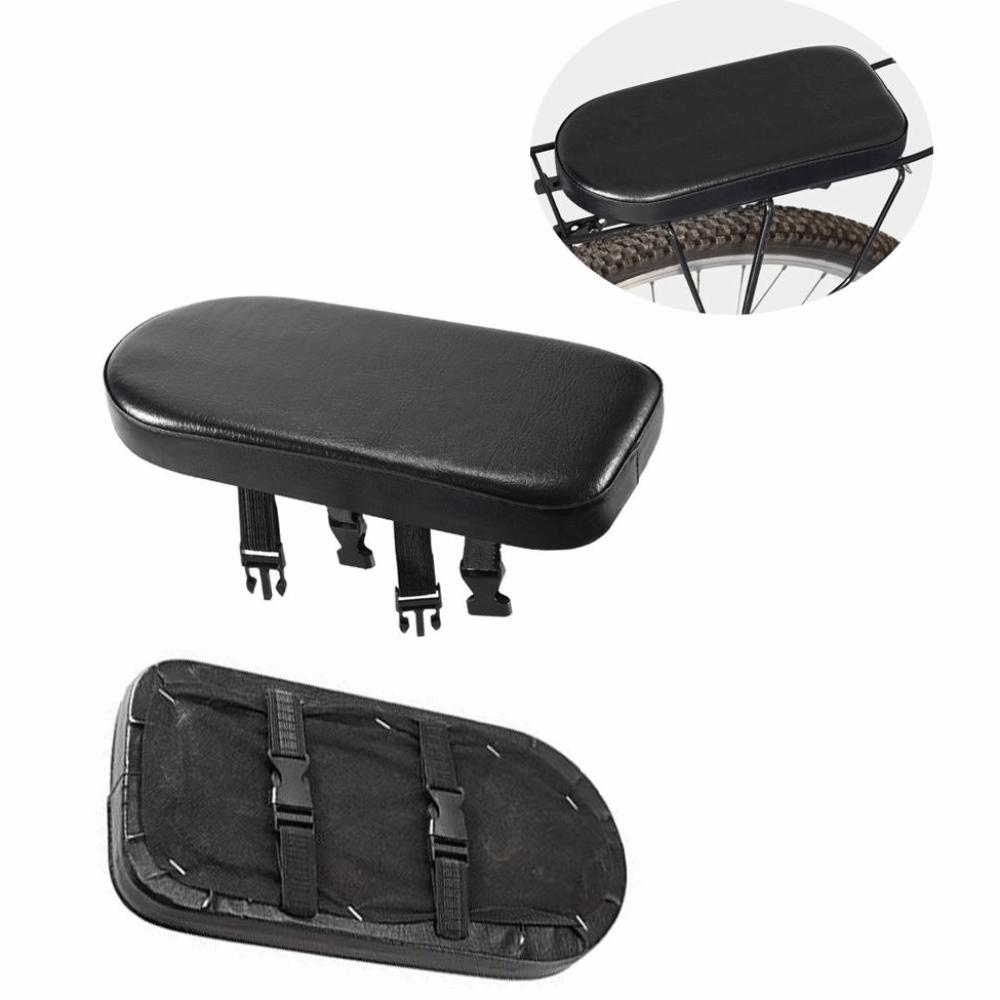 2PCS Wide Bike Rear Seat Cushion PU Leather ,Sponge Bike Back Seat Cushion  Enhanced Comfort